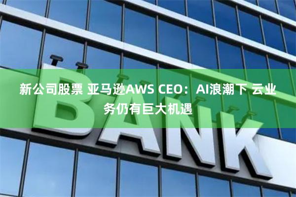 新公司股票 亚马逊AWS CEO：AI浪潮下 云业务仍有巨大机遇